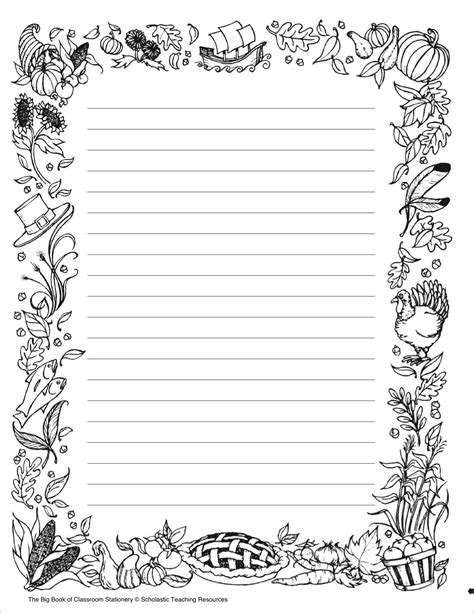 Free Printable Stationery Black And White